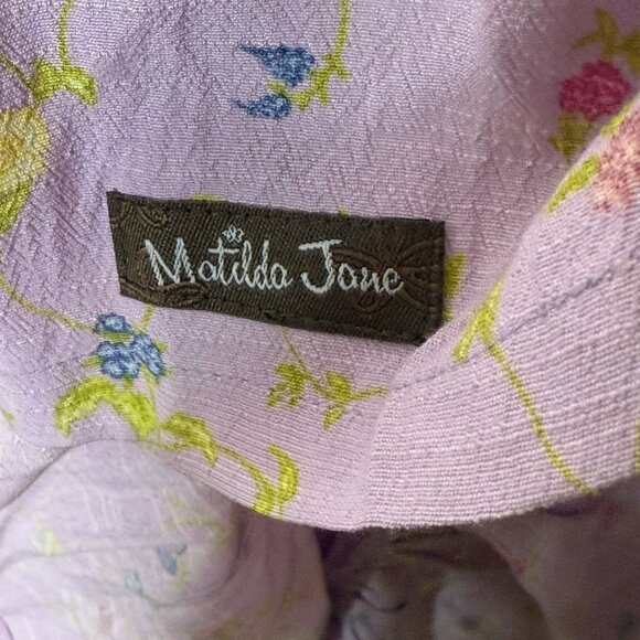 Matilda Jane Enchanted Garden Lilac Floral Midi Dress Clean Girl Small Romantic - Picture 9 of 12